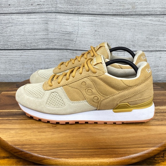 Saucony Other - Saucony Shadow Original Style Tan Cannoli Pack Suede Shoes Men Sneaker Size 10.5